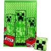 imagePaladone Minecraft Creeper 2in1 Cushion Blanket  Officially Licensed Microsoft Travel Blanket Foldable Soft Fluffy Throw Gamer Design for Living Room or Bedroom Dcor 120cm x 150cm