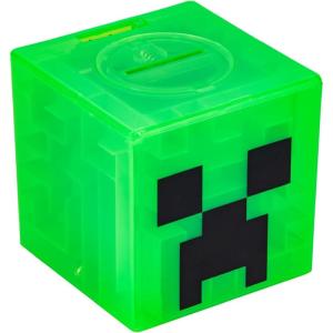 imagePaladone Minecraft Creeper Maze Safe Complete The Maze to Unlock Money Fun Minecraft Block Collectible Toy and Piggy Bank for Kids Comes with Decorative Stickers