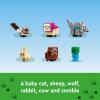 imageLEGO Minecraft The Animal Sanctuary Building Set Gaming Toy for Girls and Boys Ages 7 and Up Gift for Gamers and Kids Brick Model of The Plains Biome with Popular Minecraft Figures 21253