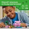 imageLEGO Minecraft The Baby Pig House Toy Figures and Playset  Building Minecraft Toy for Kids Boys and Girls Ages 7  Gift for Birthdays  with 2 Minifigures for Pretend Play  21268