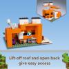 imageLEGO Minecraft The Fox Lodge House 21178 Animal Toys with Drowned Zombie Figure Birthday Gift for Grandchildren Kids Boys and Girls Ages 8 and Up