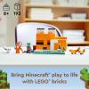 imageLEGO Minecraft The Fox Lodge House 21178 Animal Toys with Drowned Zombie Figure Birthday Gift for Grandchildren Kids Boys and Girls Ages 8 and Up