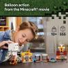 imageLEGO Minecraft The Ghast Balloon Village Attack Toy Building Set for Kids Girls and Boys Ages 10  Includes Steve Natalie and Dawn Minifigures  Birthday Gift Idea  21273