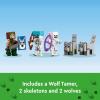 imageLEGO Minecraft The Wolf Stronghold Fortress Playset Video Game Toy for Boys and Girls Action Packed Castle Building Set with Minecraft Minifigures Minecraft Toy Gift for Kids Ages 8 and Up 21261
