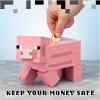 imageMinecraft Pig Money Bank BDP  Pink Pixelated 3D Savings PiggyBank  Unique Gift Idea Perfect for GamersSingle