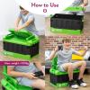 imageNumskull Minecraft 2in1 Toy Storage Box ampamp Folding Chair  Gaming Accessory Organizer with lid and handles for Family Rooms Official Minecraft MerchandisePS5 Inspired