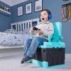 imageNumskull Minecraft 2in1 Toy Storage Box ampamp Folding Chair  Gaming Accessory Organizer with lid and handles for Family Rooms Official Minecraft MerchandiseFortnite