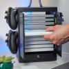 imageNumskull Official Minecraft Gaming Accessory Locker ampamp Storage Stand  Holds 10 GamesDVDs 4 Controllers Headset and Accessories  Durable ampamp Compact Organizer  Official Minecraft MerchandiseAssassins Creed