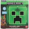imagePaladone Creeper Iconic LED WallMountable Light Officially Licensed Minecraft Room Decor for Boys and Girls Gamer Night Light in Vibrant Green