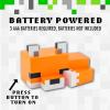 imagePaladone Minecraft Cute Fox Night Light Soft Orange Glow Officially Licensed Minecraft Decor and Desk Lamp for Gaming Room or Kids and Tween Bedroom