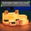 imagePaladone Minecraft Cute Fox Night Light Soft Orange Glow Officially Licensed Minecraft Decor and Desk Lamp for Gaming Room or Kids and Tween Bedroom