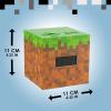 imagePaladone Minecraft Grass Block Digital Alarm Clock Light Up Lamp Feature Plays Official in Game Music Bedroom Decor for Minecraft Gamers