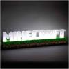 imagePaladone Minecraft Logo Light  Battery or USB Operated  2 Light Modes  Officially Licensed MerchandiseWhiteBrownGreen
