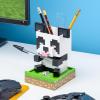 imagePaladone Minecraft Panda Desktop Organizer  Cute Tidy Stationery Accessory For Pens Pencils ampamp Markers with Trinket Tray ampamp Phone StandMulticolor