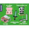 imagePaladone Minecraft Pig 2in1 Cushion Blanket  Officially Licensed Microsoft Travel Blanket Foldable Soft Fluffy Throw Gamer Living Room or Bedroom Decor 120cm x 150cm
