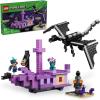 imageLEGO Minecraft The Ender Dragon and End Ship Building Set Video Game Toy with 2 Minecraft Minifigures Dragon Toy Action Playset for Kids Birthday Gift for Boys and Girls Ages 8 and Up 21264