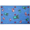 imageUkonic Minecraft Underwater Printed Area Rug  Indoor Floor Mat Accent Rugs for Living Room and Bedroom Home Decor for Kids Playroom  Video Game Gifts and Collectibles  60 x 39 Inches Blue