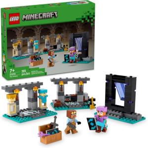 imageLEGO Minecraft The Armory Building Set Includes Popular Minecraft Figures Alex and Armorsmith Action Toy for Gamers and Kids Gift for Boys and Girls 7 Years Old and Up 21252