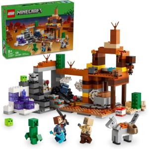 imageLEGO Minecraft The Badlands Mineshaft Video Game Toy Mining Exploration Set with Minecraft Minifigures Birthday Gift for Boys and Girls Action Packed Minecraft Toy for Kids Ages 8 and Up 21263