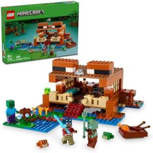imageLEGO Minecraft The Frog House Building Toy for Kids Minecraft Toy Featuring Animals a Toy Boat and Minecraft Mob Figures Gaming Gift for Girls and Boys Ages 8 and Up 21256