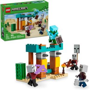 imageLEGO Minecraft The Illager Desert Patrol Toy Figures and Playset  Building Minecraft Toy for Kids Boys and Girls Ages 7  with 4 Figures for Pretend Play  Gift Idea for Birthdays  21267