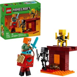 imageLEGO Minecraft The Nether Lava Battle Toy and Playset  Building Minecraft Toy for Kids Ages 6  Alex Wither Skeleton Blaze and Strider Figures for Pretend Play  Gift Idea for Birthdays  21266