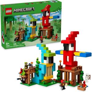 imageLEGO Minecraft The Parrot Houses Building Toy for Boys and Girls 8  Minecraft Video Game Kids Toy  Includes Jungle Ranger and Parrot Handler Minifigures and Accessories  21282
