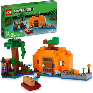 imageLEGO Minecraft The Pumpkin Farm  Building Toy for Kids Age 8  Toy for Boys Girls ampamp Gamers WSteve Minifigure Witch ampamp More  21248