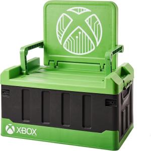 imageNumskull Minecraft 2in1 Toy Storage Box ampamp Folding Chair  Gaming Accessory Organizer with lid and handles for Family Rooms Official Minecraft MerchandiseXbox
