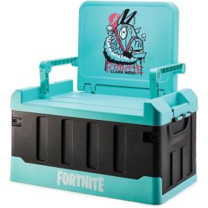 imageNumskull Minecraft 2in1 Toy Storage Box ampamp Folding Chair  Gaming Accessory Organizer with lid and handles for Family Rooms Official Minecraft MerchandiseFortnite