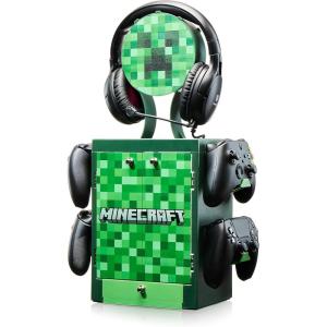 imageNumskull Official Minecraft Gaming Accessory Locker ampamp Storage Stand  Holds 10 GamesDVDs 4 Controllers Headset and Accessories  Durable ampamp Compact Organizer  Official Minecraft MerchandiseMinecraft