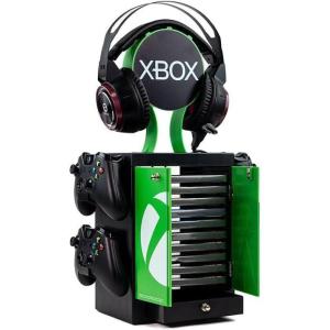 imageNumskull Official Minecraft Gaming Accessory Locker ampamp Storage Stand  Holds 10 GamesDVDs 4 Controllers Headset and Accessories  Durable ampamp Compact Organizer  Official Minecraft MerchandiseXbox