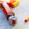 imageNerf Minecraft Firebrand Dart Blasting Axe 6 Nerf Elite Foam Darts Design Inspired by Minecraft Axe in The Game Pull Down Priming Minecraft Toys