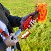 imageNerf Minecraft Firebrand Dart Blasting Axe 6 Nerf Elite Foam Darts Design Inspired by Minecraft Axe in The Game Pull Down Priming Minecraft Toys