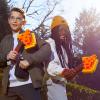 imageNerf Minecraft Firebrand Dart Blasting Axe 6 Nerf Elite Foam Darts Design Inspired by Minecraft Axe in The Game Pull Down Priming Minecraft Toys