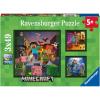 imageRavensburger Minecraft Biomes  3 x 49 Piece Jigsaw Puzzle Set for Kids  Unique Puzzling Experience  Perfect Interlocking Fit  Ideal Educational Toy for Ages 48