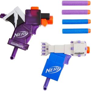 imageNerf MicroShots Minecraft Ender Dragon and Elder Guardian Mini Blaster 2Pack 4 Elite Darts Pull to Prime Handle Amazon Exclusive