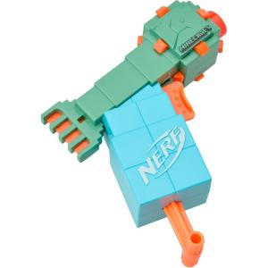 imageNerf MicroShots Minecraft Guardian Mini Blaster Minecraft Guardian Mob Design Includes 2 Official Elite Darts Priming Handle