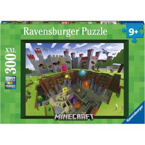 imageRavensburger Minecraft Cutaway Jigsaw Puzzle  300 Durable XXL Pieces for Kids  Unique Minecraft Exploration  Ideal for Ages 810  Educational and Fun  FSC Certified