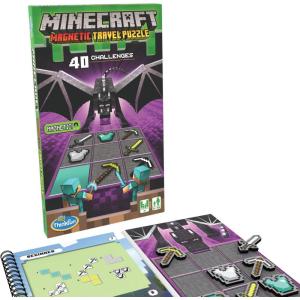 imageThinkFun Minecraft Magnetic Travel Puzzle Logic Game ampamp STEM Toy For Kids Ages 8 ampamp Up