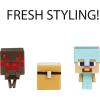 imageMinecraft Mob Head Minis Spider Slayer Steve Pack with 2 Action Figures ampamp Accessories Incudes Authentic Pixelated VideoGame Characters Steve ampamp Spider Collectible Gift for Fans Age 6 Years ampamp Older