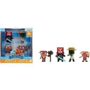 imageJada 25quot Metalfigs Minecraft Legends 4 Pack  Hero Ranger Zombie Villager Piglin Grunter Piglin Runt  Diecast Figures for Fans ampamp CollectorsLegends