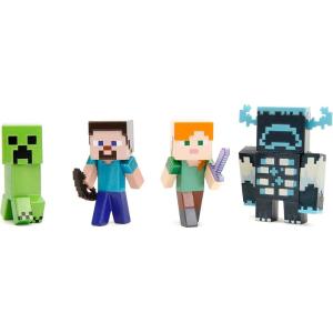 imageJada 25quot Metalfigs Minecraft Legends 4 Pack  Hero Ranger Zombie Villager Piglin Grunter Piglin Runt  Diecast Figures for Fans ampamp CollectorsMinecraft V1