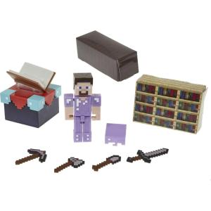 imageMattel Minecraft Enchanting Room with 325in Steve Figure ampamp Accessories Storytelling Adventure Play Set Complete Play in a Box Gift for Kids Ages 6 and Older