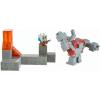 imageMattel Minecraft Dungeons Mini Battle Box with Exclusive Redstone Monstrosity Valorie Character and Lava Set Piece Action and Adventure Toy Based on Video Game Gift for Kids Age 6 and Older