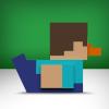 imageTUBBZ Boxed Edition Minecraft  Steve Cosplaying Rubber Duck Vinyl Figure