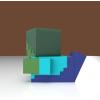 imageTUBBZ First Edition Minecraft  Zombie Cosplaying Rubber Duck Vinyl Figure