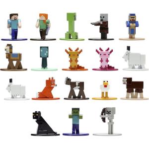 imageMinecraft Caves and Cliffs 165quot 18Pack Series 8 Diecast Figures Toys for Kids and AdultsMulti