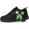 imageHEELYS UnisexChild Pro 20 Minecraft Little Big KidAdult Wheeled Heel ShoeBlackGreen