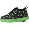 imageHEELYS UnisexChild Pro 20 Minecraft Little Big KidAdult Wheeled Heel ShoeGreenBlack
